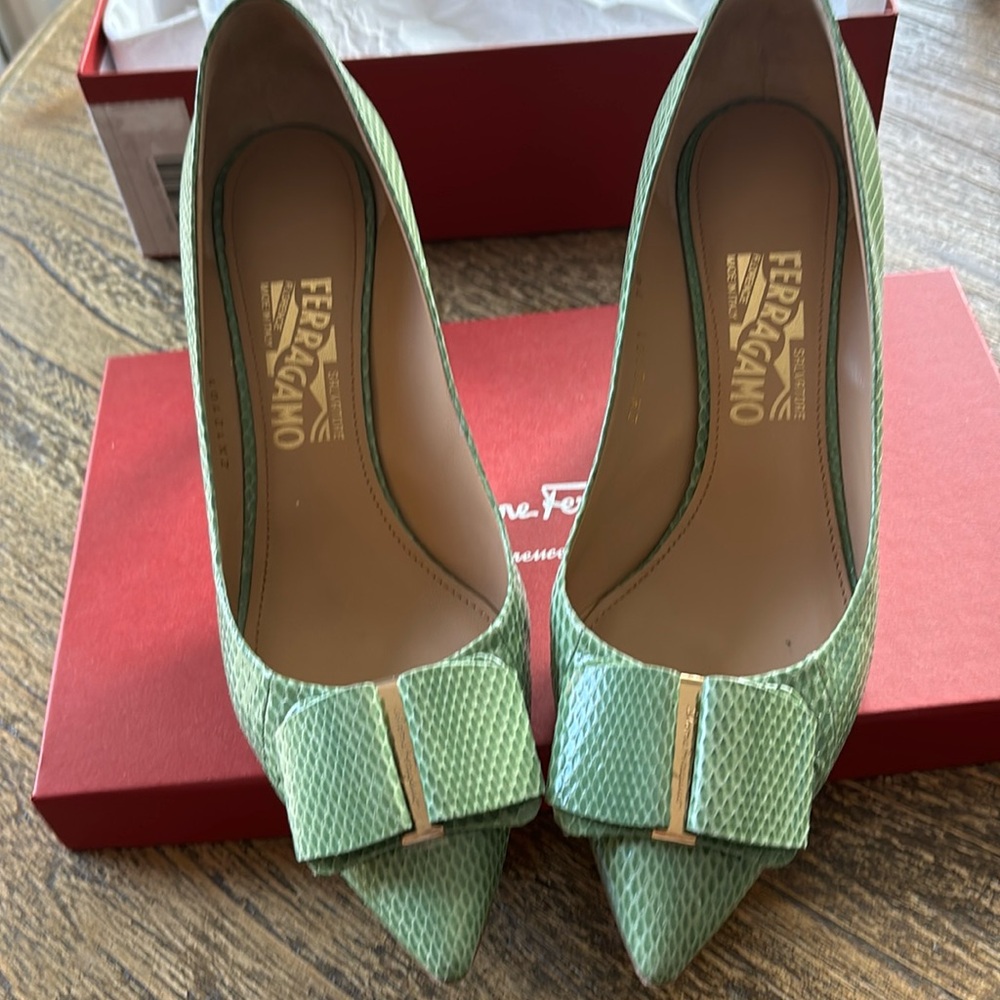 Salvatore Ferragamo amazzonia reptile shoes